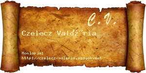 Czelecz Valéria névjegykártya