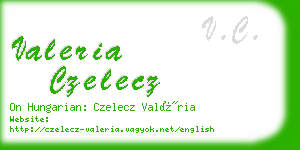 valeria czelecz business card